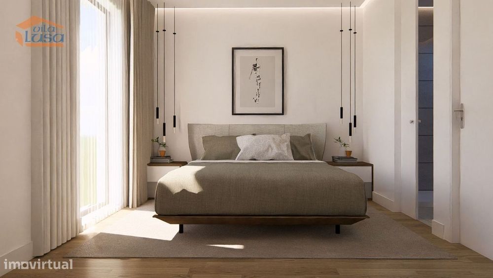 T2 Novo com varanda 12m2 e garagem em Vilar de Paraiso, Vila Nova d...