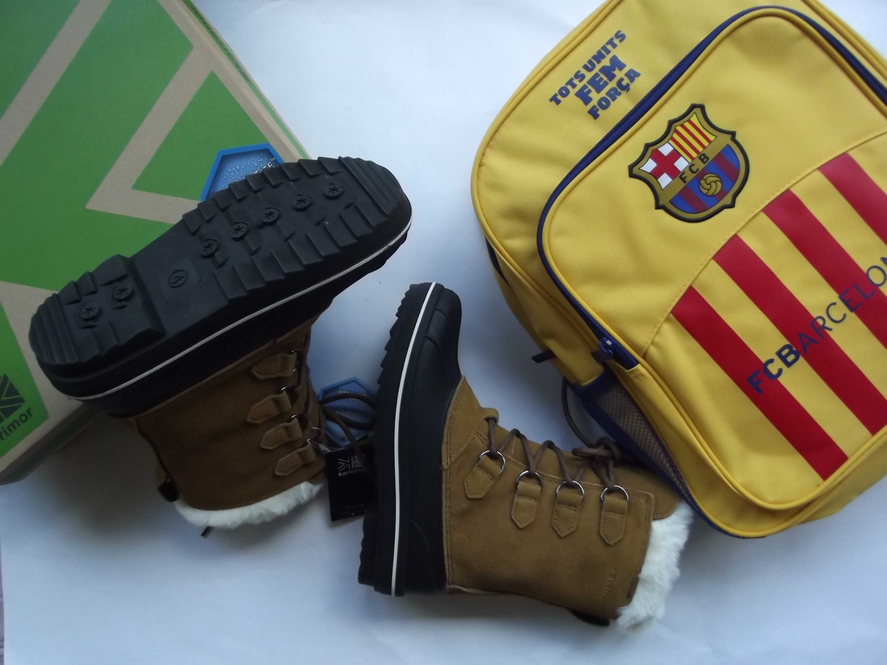 Śniegowce Karrimor buty zimowe 38 + FC Barcelona plecak