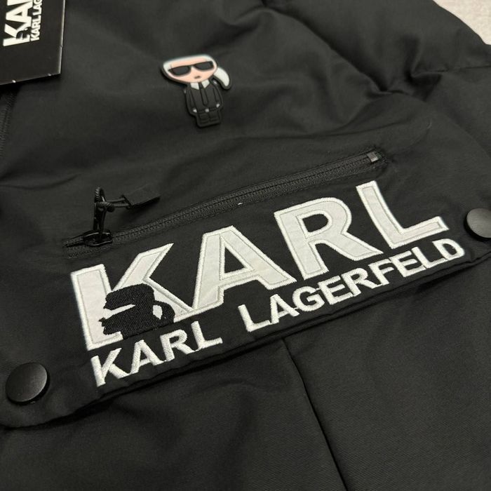 KARL LAGERFELD!Мужская брендовая черная жилетка безрукавка жилет весна