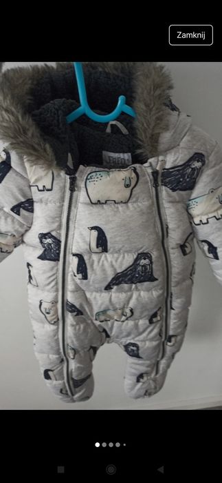 Kombinezon zimowy 86 92 ocieplany chlopiec zimaa