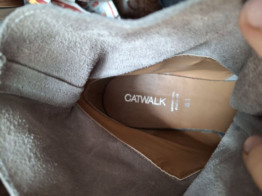Catwalk  wiosenne botki zamszowe 41