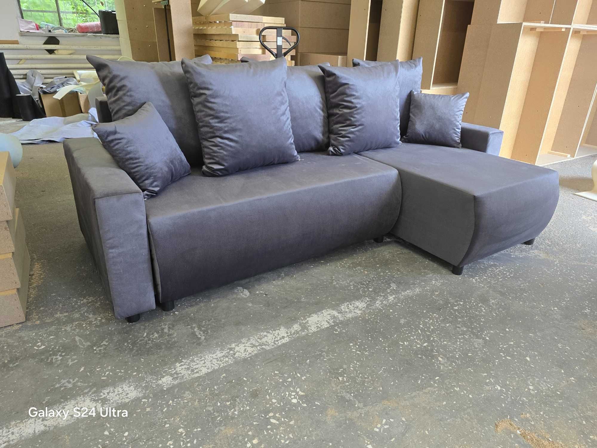 Sofa narożna VEGAS od producenta. Materac sprężynowy