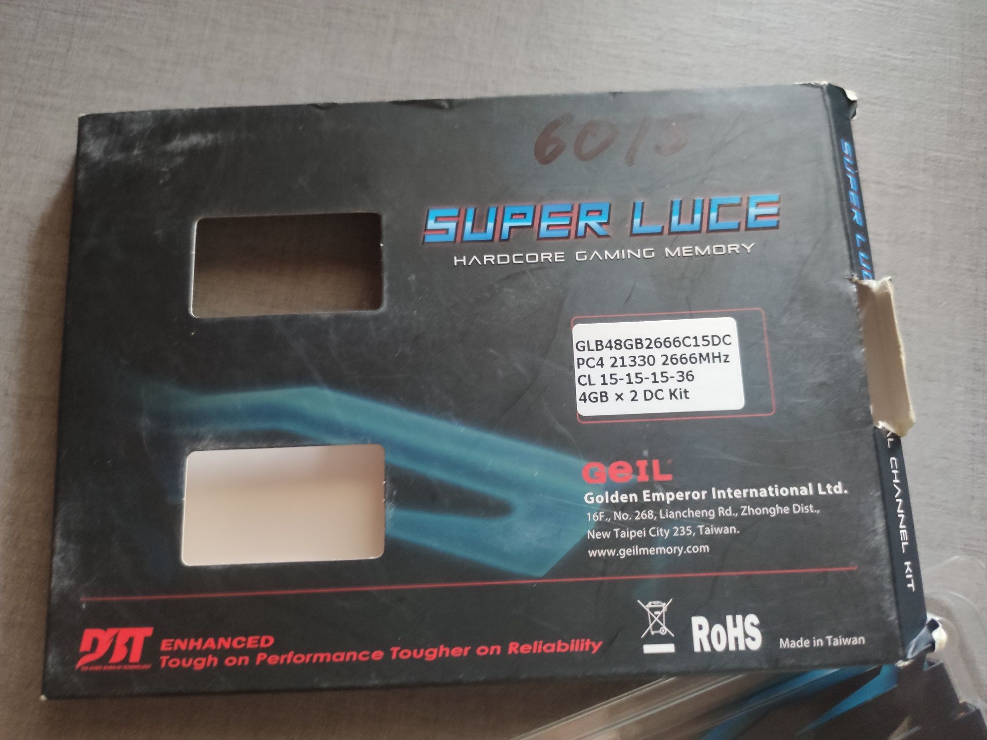Нова оперативна пам'ять Gell ddr 4 з підсвіткою