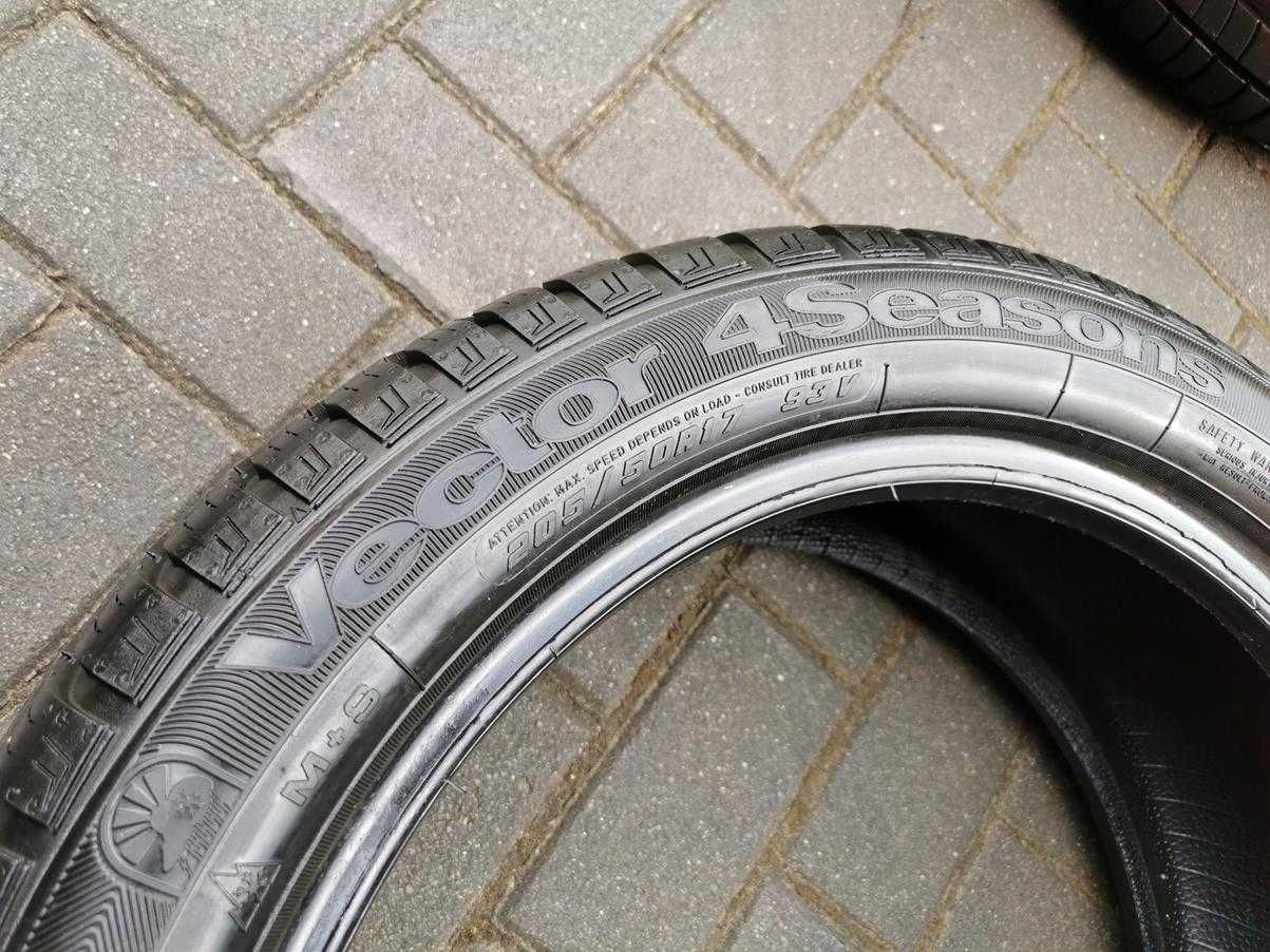 205/50 89V R17 GOODYEAR Vector 4Seasons 7.5mm 2018r Całoroczne 2SZT