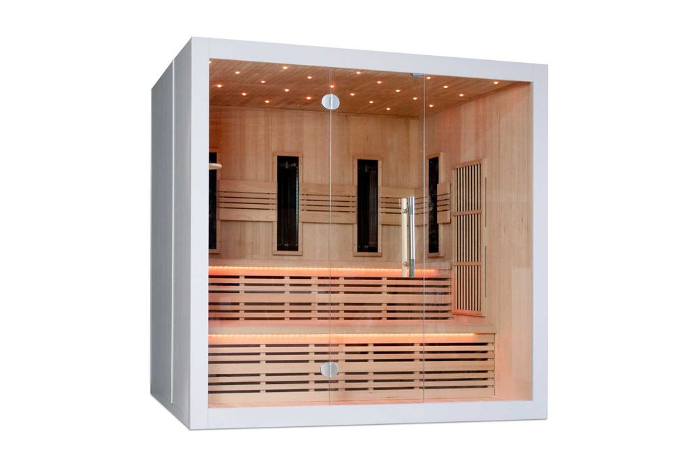 PROMOCJA! Sauna Infrared - INFRAPLUS™ 212 Valero Duo Biały Cedr