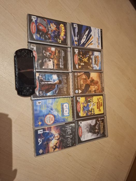 Konsola sony PSP + 10 gier