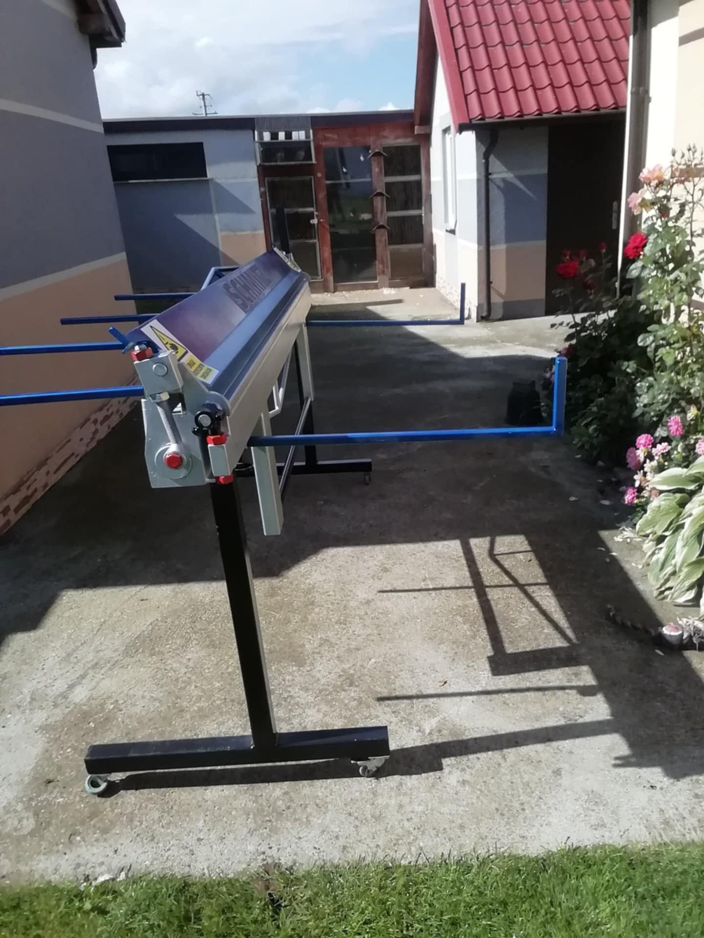 Zaginarka, giętarka dekarska do blachy Olmet z40x2200 z nożem krążkowy