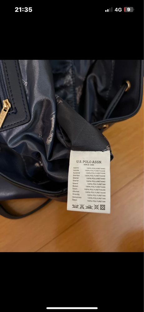 Bolsa  mochila  U.S polo perfeito estado como nova