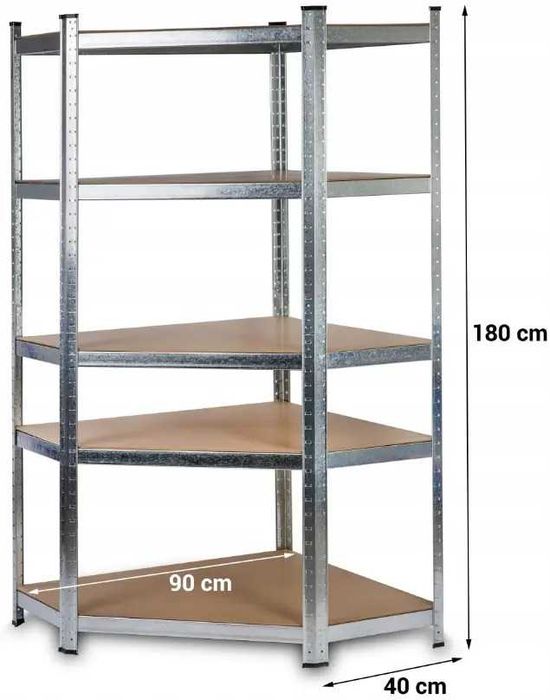 купити стелаж металевий, стеллаж металлический, чорний, МДФ 5 полиць