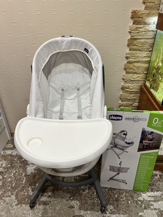 Ліжечко-стільчик baby hug air 4 в 1 chicco