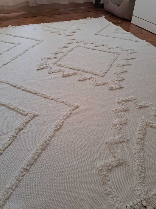 Tapete 100% algodão 170cm x 120cm