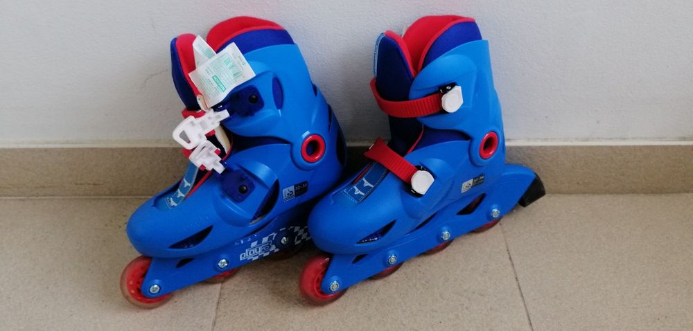 Patins em linha pouco usados