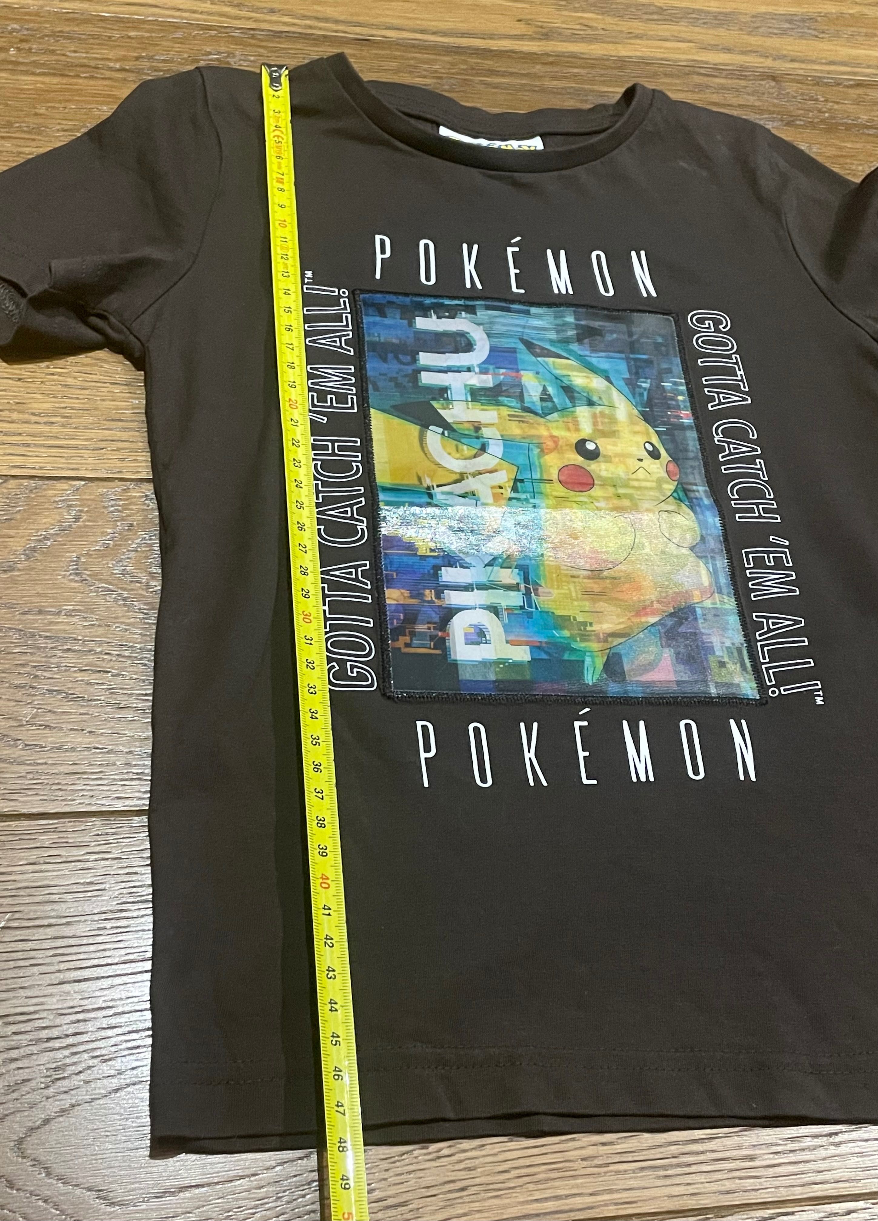 TU Koszulka t-shirt Pokémon zmienny rysunek pikachu