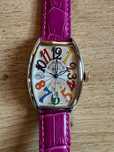 Zegarek w stylu Franck Muller różowy