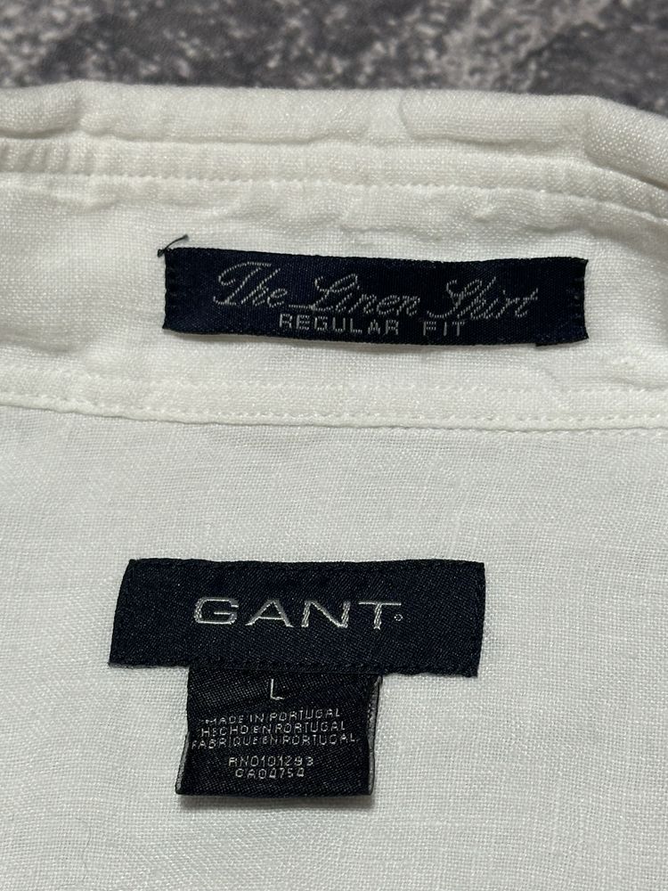 Лляна сорочка Gant оригінал