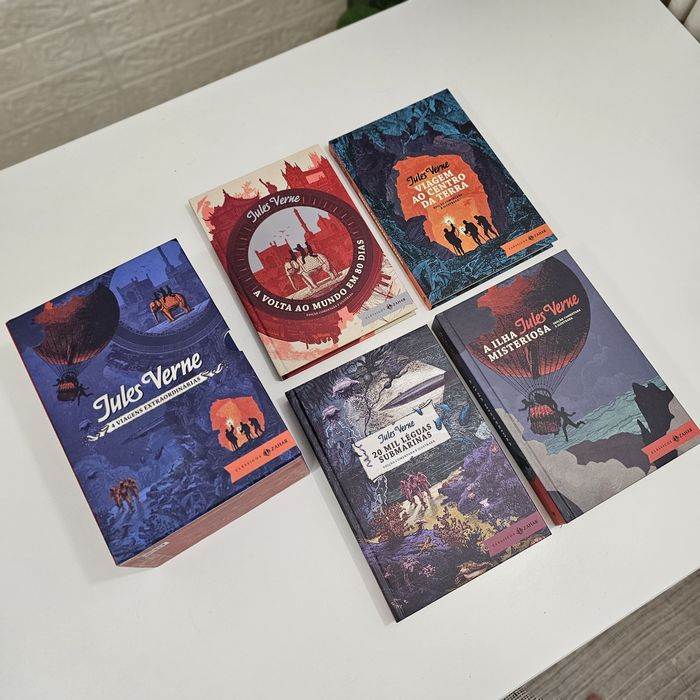 Box livros Jules Verne Português
