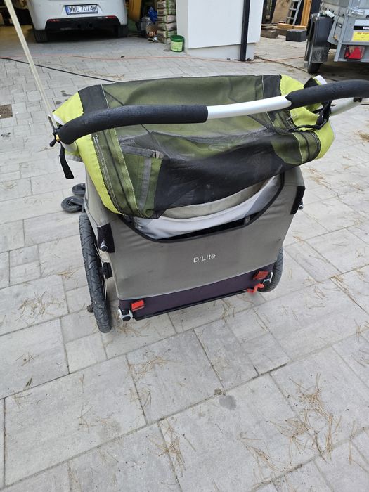 Burley D'lite 2 osobowa przyczepka rowerowa , składana , regulowane op