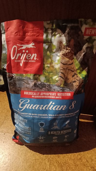 Ração para gato Guardian 8 sem cereais