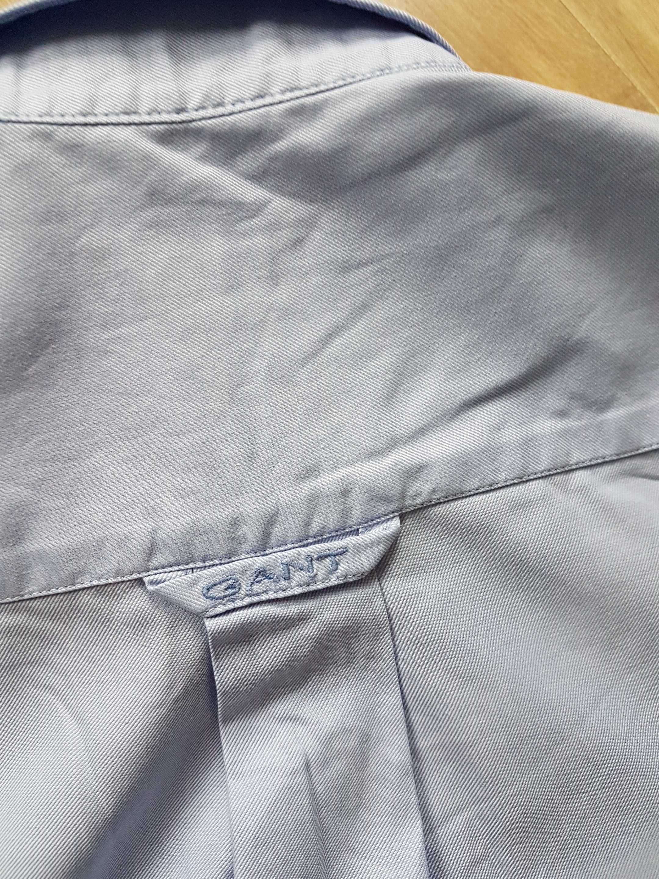 GANT Pinpoint Twill koszula męska krótki rękaw roz. S 100% bawełna