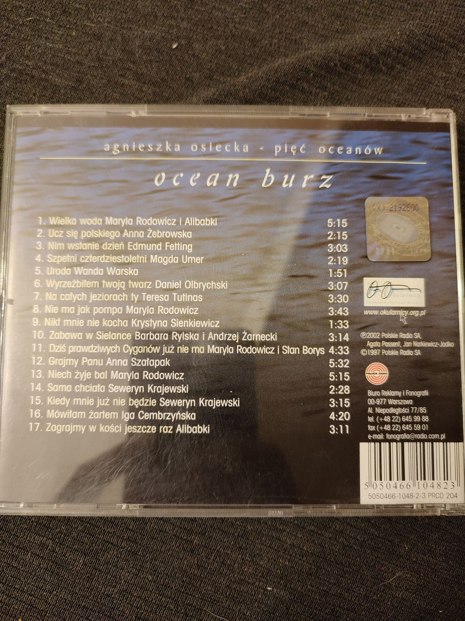 Agnieszka Osiecka - Ocean burz - CD