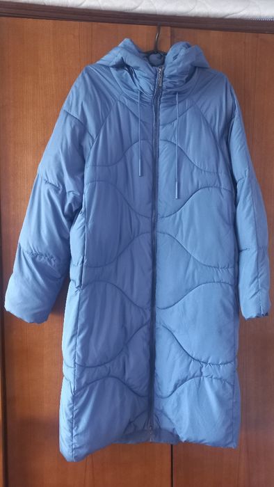 Стьобане пальто Reserved плюс шапка