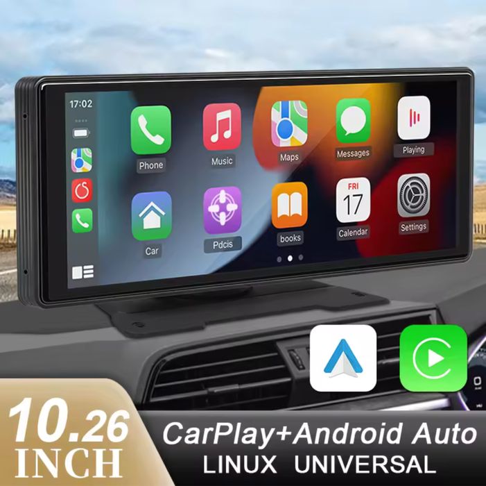 10.26 Carplay universal com bluetooth & Aux & Usb