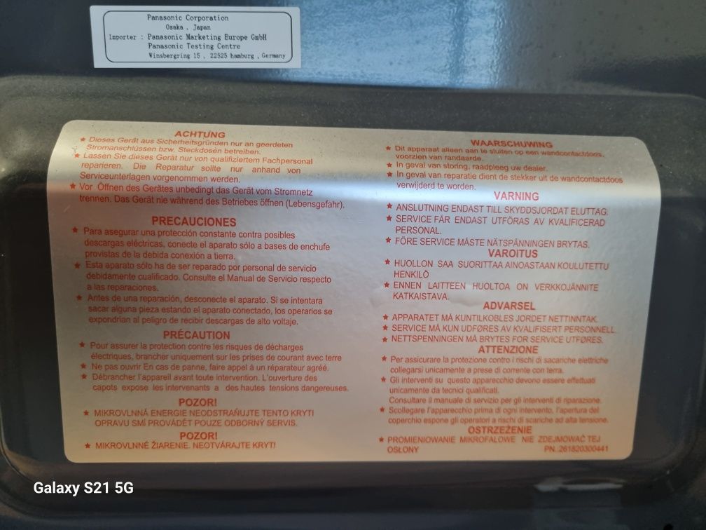 Kuchenka mikrofalowa panasonic