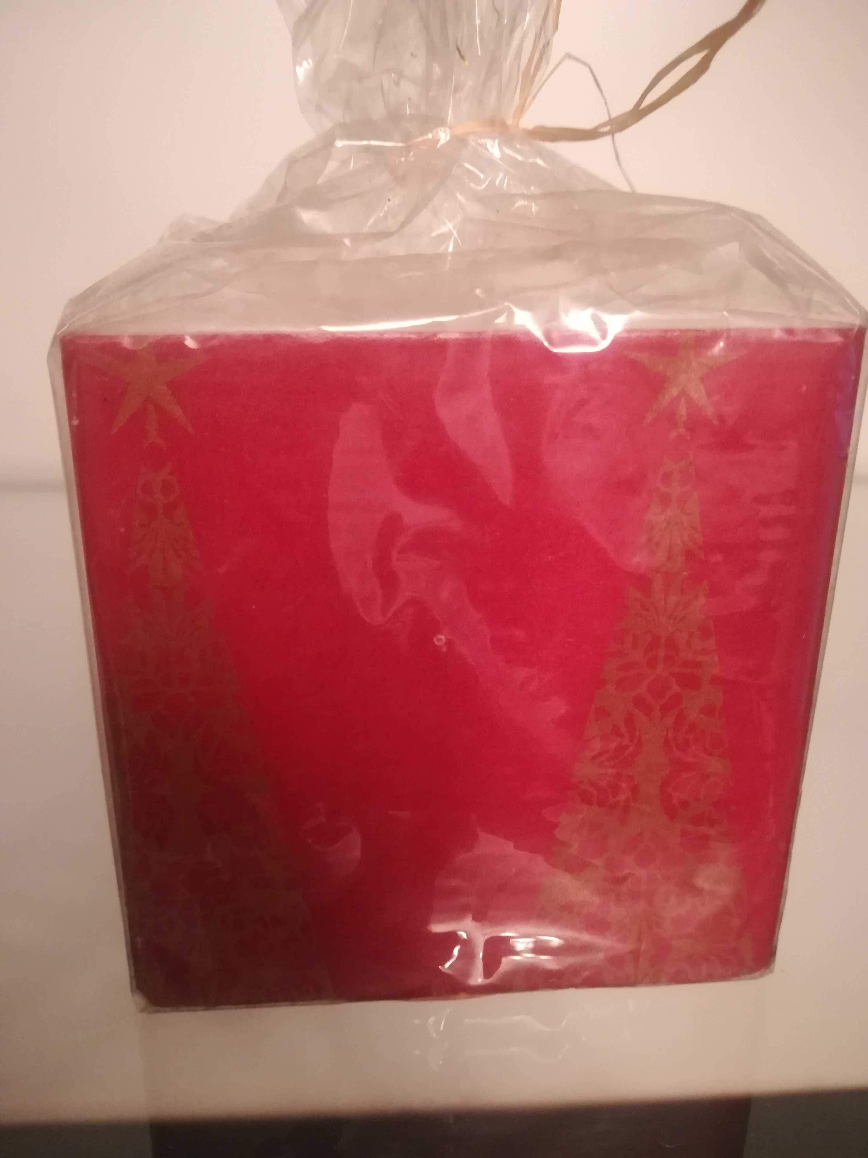 Świeca dekoracyjna świąteczna NOWA 8x8 cm