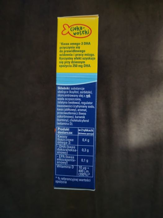 Moller's Omega-3 Rybki malinowe 36 szt.- 4 sztuki