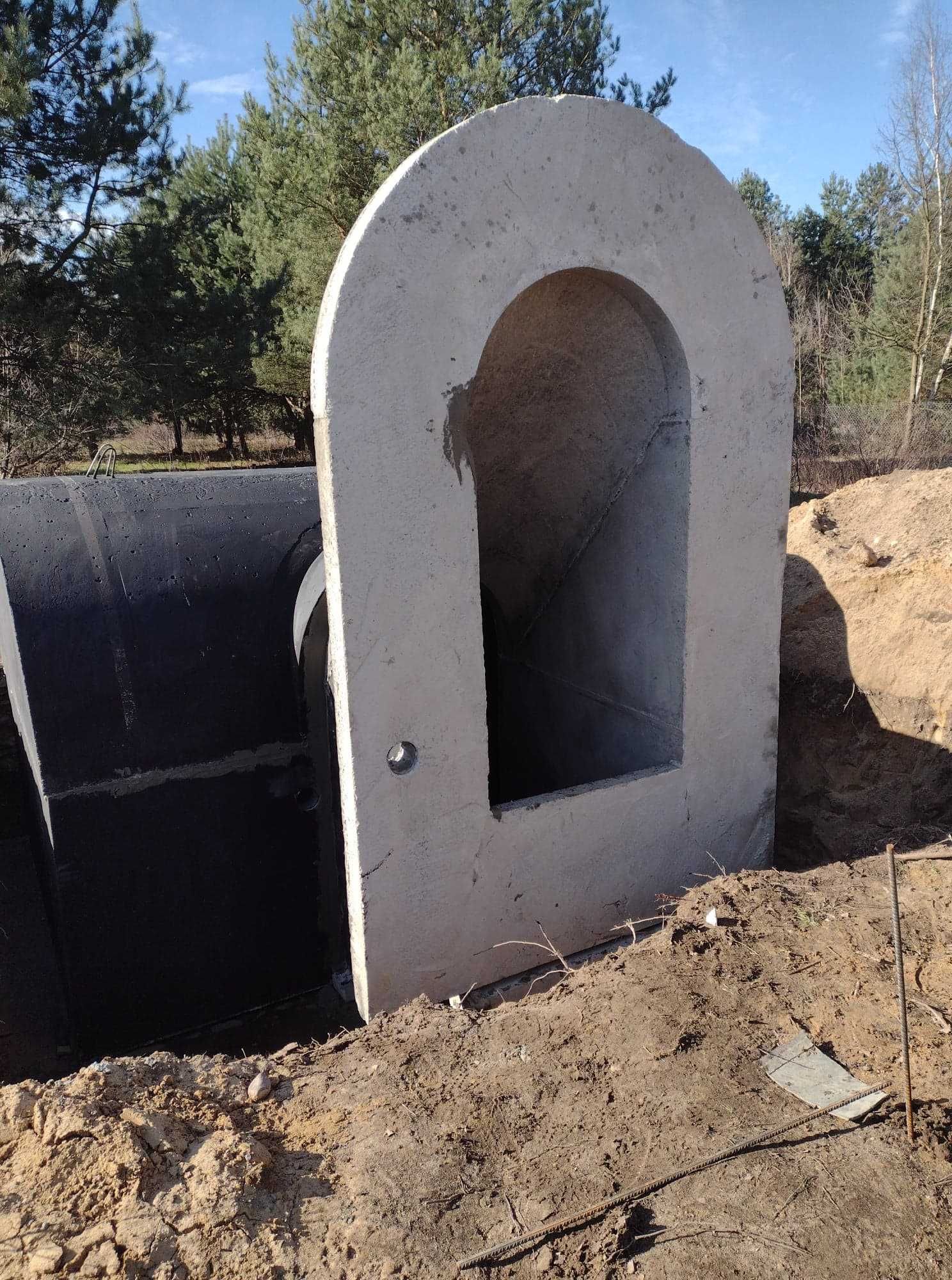 szambo betonowe 12m3 montaż moja woda deszczówka zbiornik betonowy