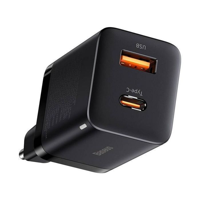 BASEUS ładowarka sieciowa USB A + Typ C PD QC3.0 30W CCSUPP-E01/CCC