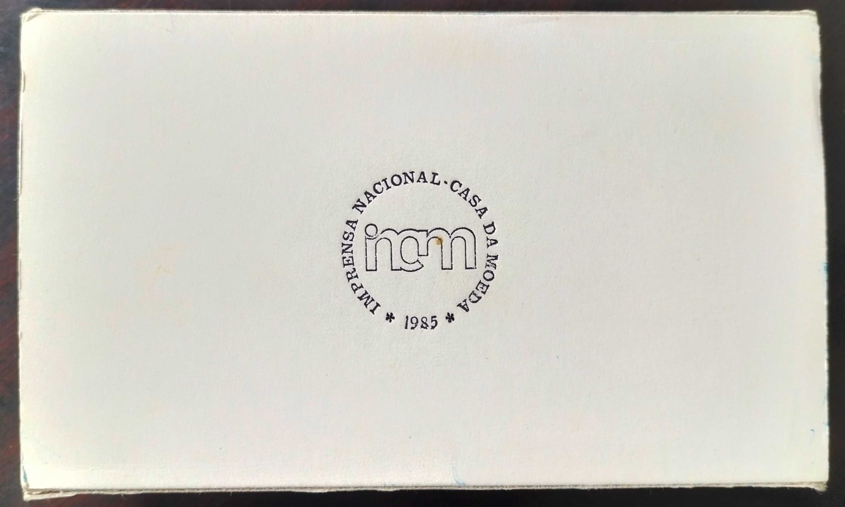 Estojo Duplo Autonomia Madeira 25$ + 100$ Prata Proof Estado Novo