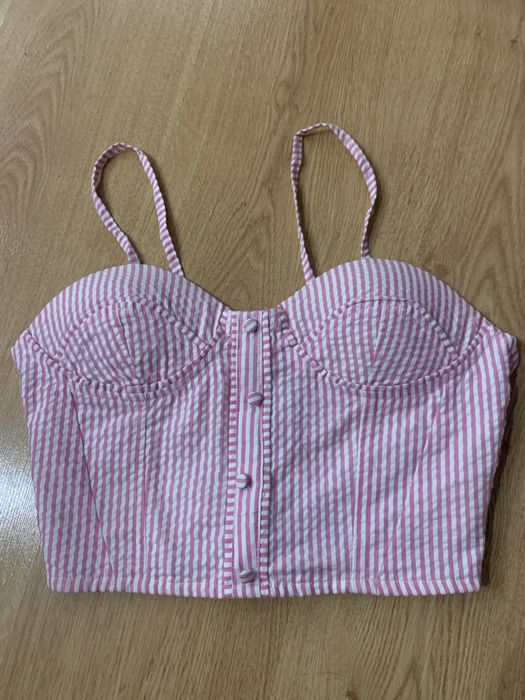 Топ рожевий у смужку