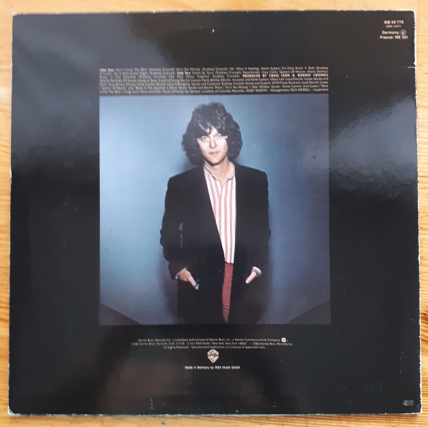 Płyta winyłowa - Rodney Crowell, LP, Stereo, EX/EX+