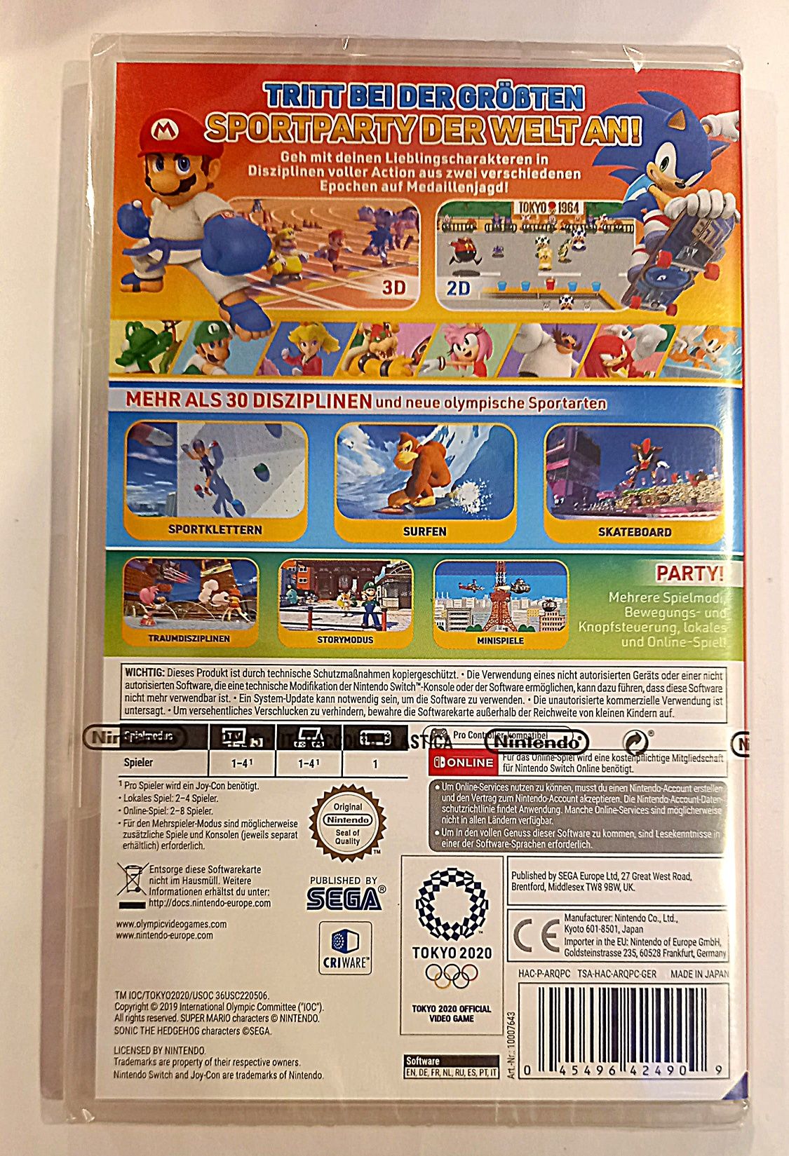 Mario Sonic Olympic Games Nintendo Switch /Nowa w folii! Sklep Chorzów