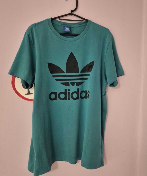 T-Shirt Adidas Rozmiar M unisex niebieski