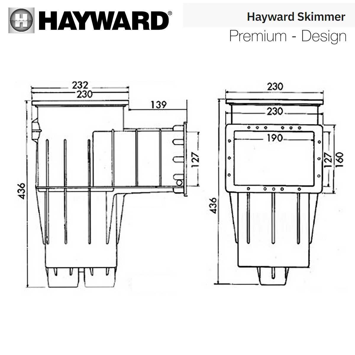 Skimmer do basenów foliowych Hayward  PREMIUM Standard 3111