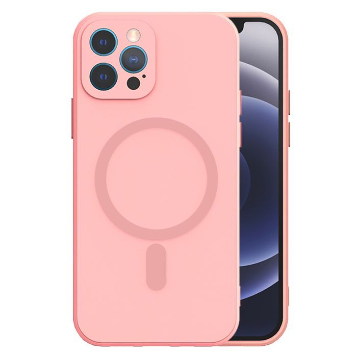 Tel Protect Magsilicone Case Do Iphone 15 Plus Jasnoróżowy