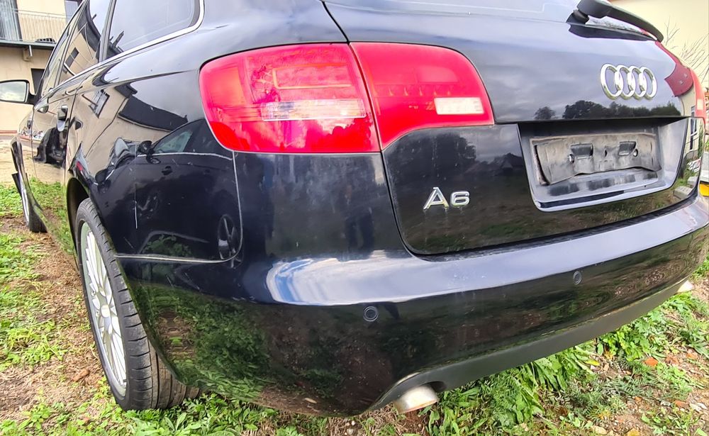 ZDERZAK TYLNY czarny tył AUDI A6 C6 2.7tdi 3.0tdi 2008r Kombi LZ9Y