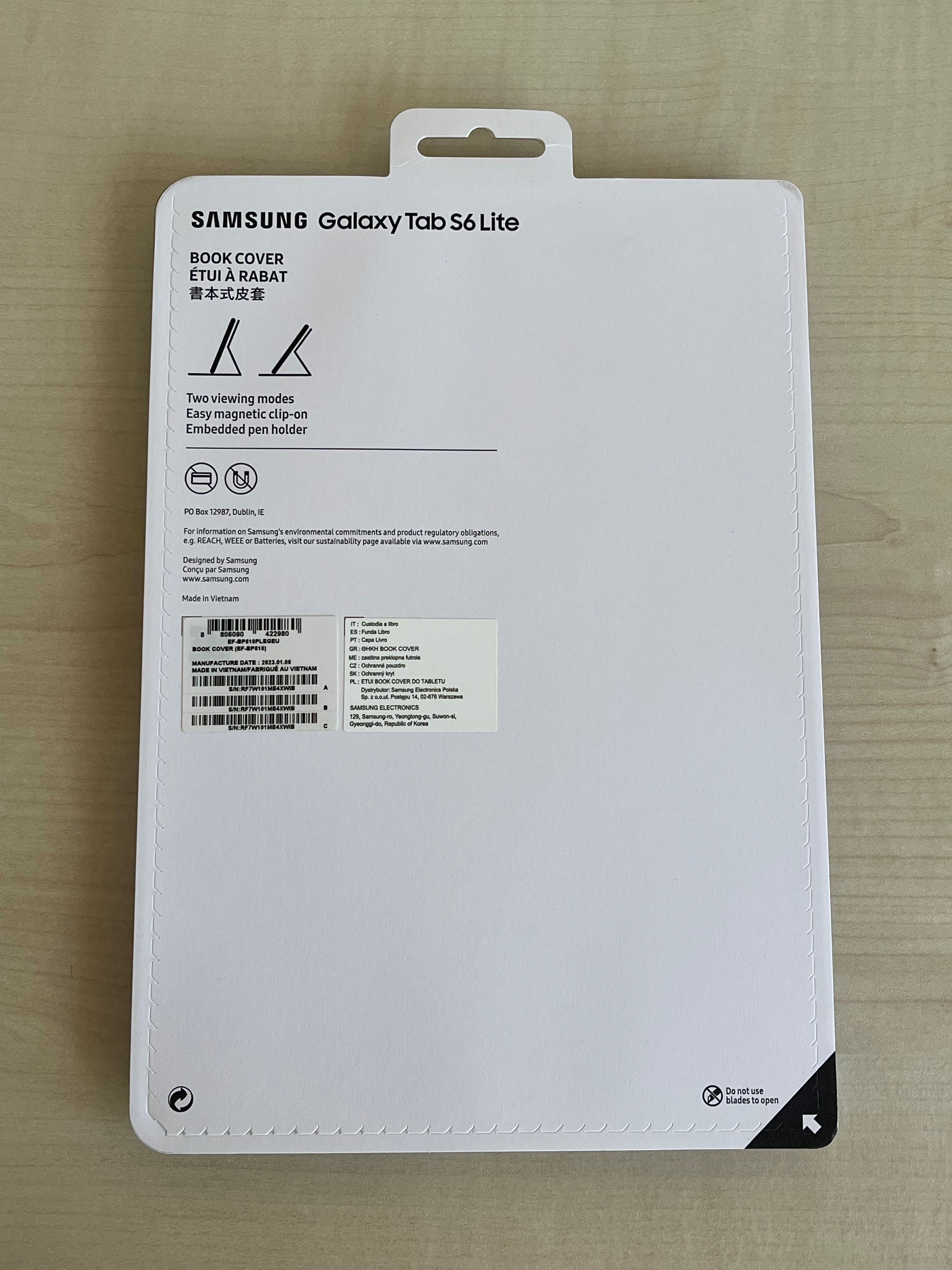 Capa Samsung Book Cover para Galaxy Tab S6 Lite 10.4'' - Azul