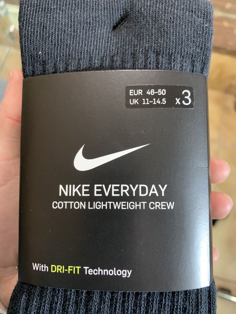 Оригінальні шкарптеки Nike swoosh big logo плотні нові чорні