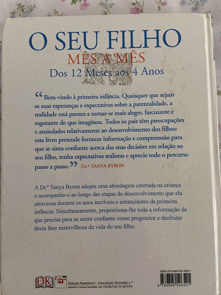 Livros Bebé mês a mês