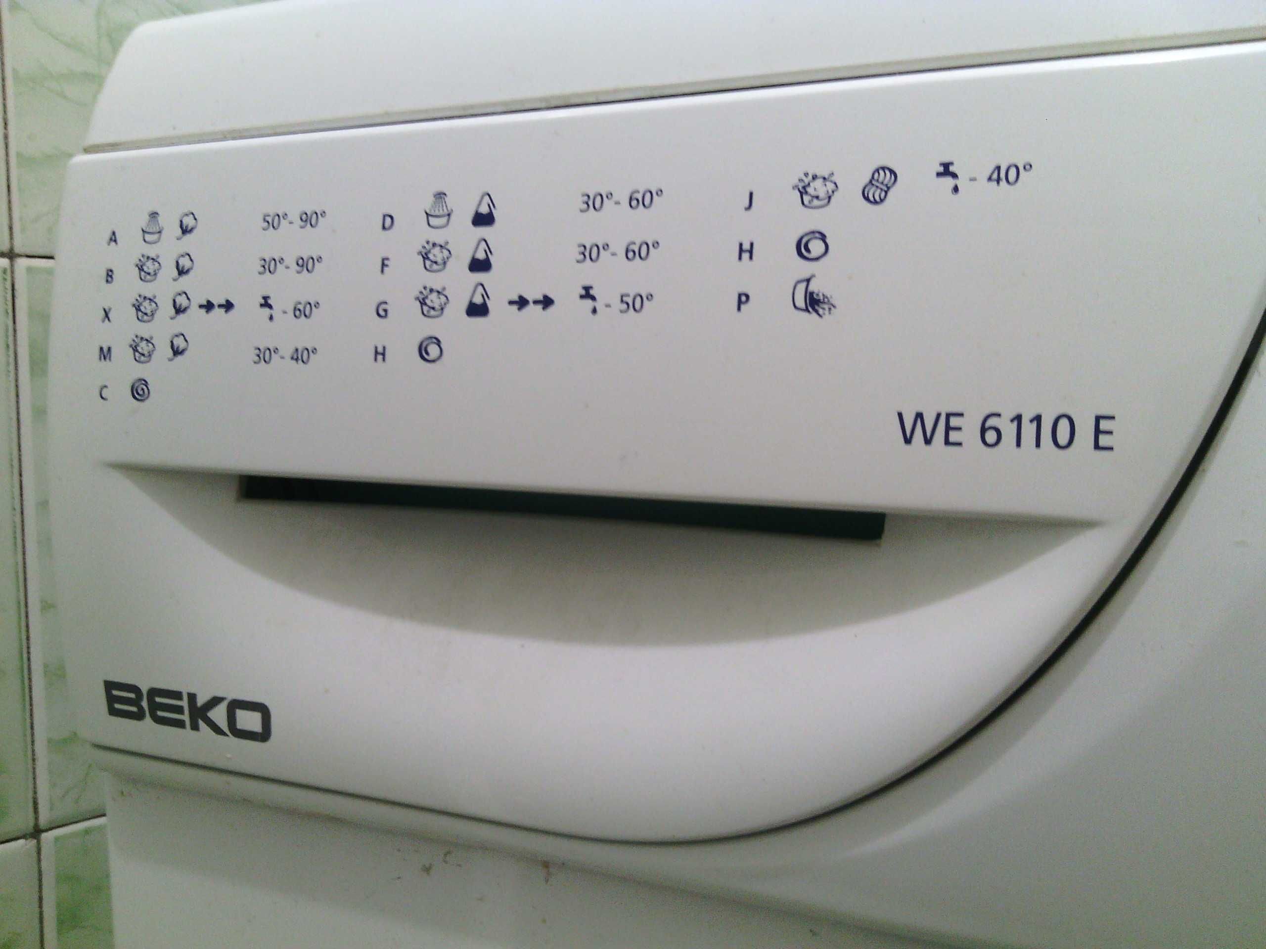 Стиральная машинка BEKO на запчасти или под ремонт
