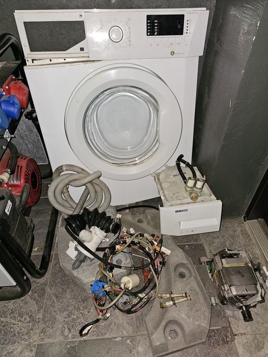 Części do pralki Beko WMB61432 MU silnik pompa obudowa zawory