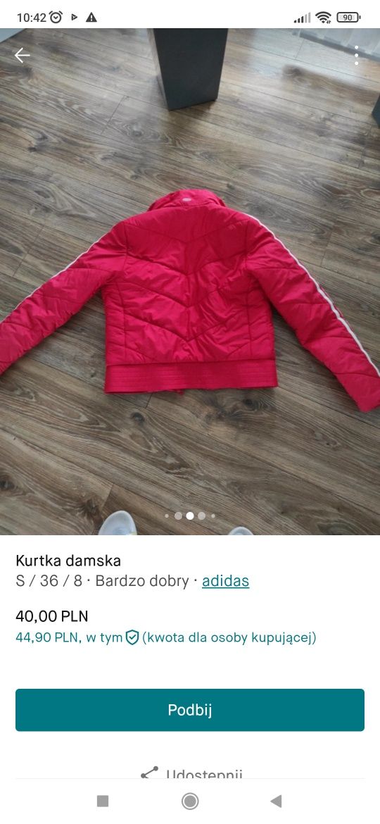 Kurtka adidas rozm. S