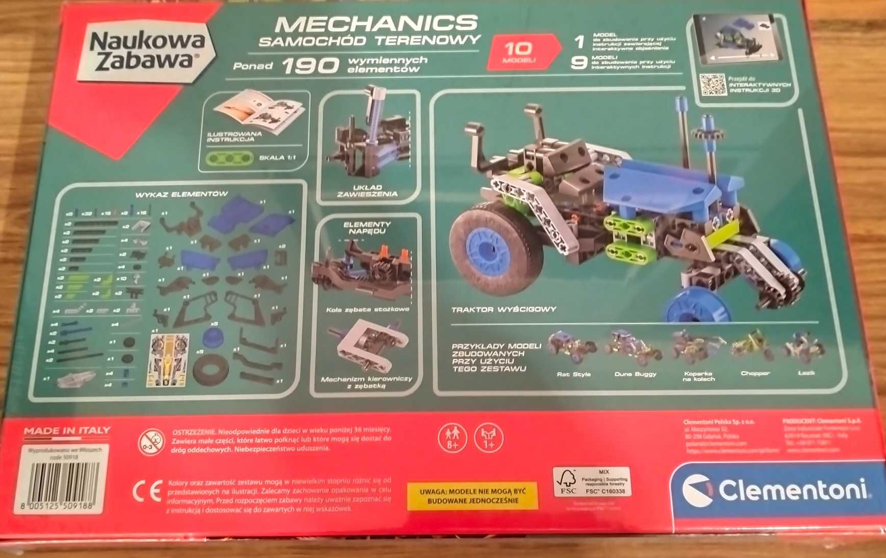 Zestaw konstrukcyjny Samochód terenowy Laboratorium Mechaniki