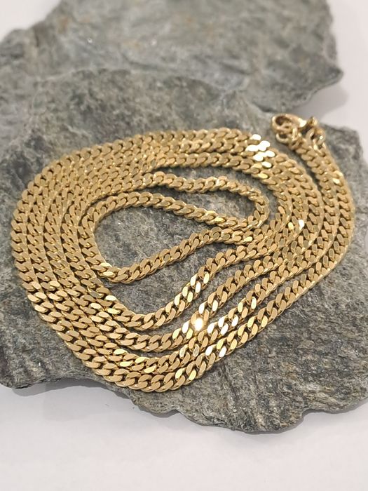 Piękny złoty łańcuszek Splot Pancerka Pr.333 80 cm Stan idealny