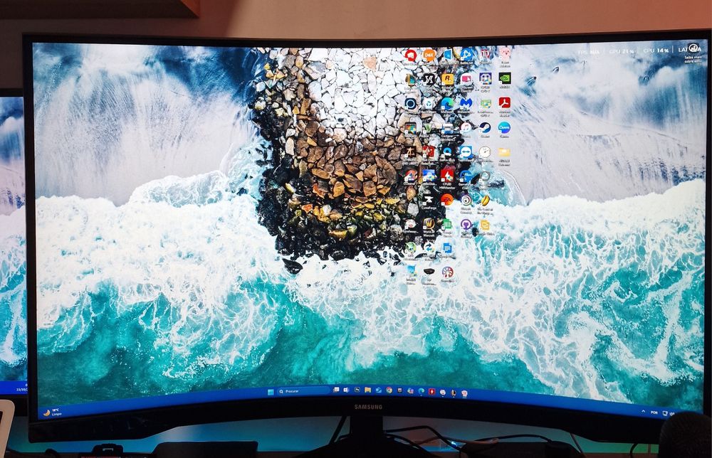 Monitor Display Gaming Samsung Odyssey G5 32" 144hz 1ms WQHD Curvo