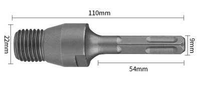 Адаптер для перфоратора SDS+ под алмазную коронку (бур)