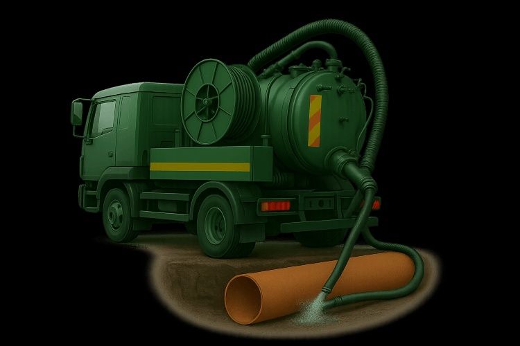 Мулосос Гідродинаміка Пробивка промивка прочистка труб ям септиків